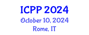 International Conference on Pharmacy and Pharmacology (ICPP) October 10, 2024 - Rome, Italy
