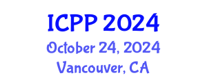 International Conference on Pharmacy and Pharmacology (ICPP) October 24, 2024 - Vancouver, Canada