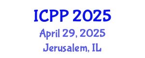 International Conference on Pharmacy and Pharmacology (ICPP) April 29, 2025 - Jerusalem, Israel