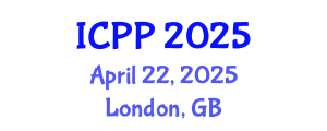 International Conference on Pharmacy and Pharmacology (ICPP) April 22, 2025 - London, United Kingdom