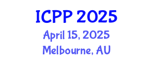International Conference on Pharmacy and Pharmacology (ICPP) April 15, 2025 - Melbourne, Australia