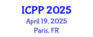 International Conference on Pharmacy and Pharmacology (ICPP) April 19, 2025 - Paris, France