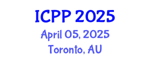 International Conference on Pharmacy and Pharmacology (ICPP) April 05, 2025 - Toronto, Australia