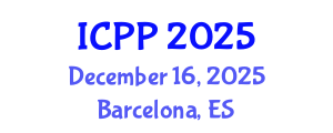 International Conference on Pharmacy and Pharmacology (ICPP) December 16, 2025 - Barcelona, Spain