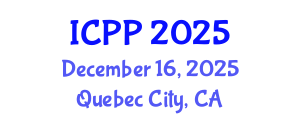 International Conference on Pharmacy and Pharmacology (ICPP) December 16, 2025 - Quebec City, Canada