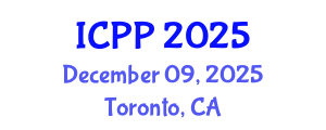 International Conference on Pharmacy and Pharmacology (ICPP) December 09, 2025 - Toronto, Canada