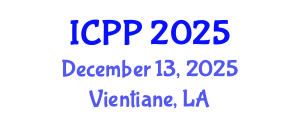 International Conference on Pharmacy and Pharmacology (ICPP) December 13, 2025 - Vientiane, Laos