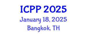 International Conference on Pharmacy and Pharmacology (ICPP) January 18, 2025 - Bangkok, Thailand