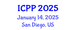 International Conference on Pharmacy and Pharmacology (ICPP) January 14, 2025 - San Diego, United States