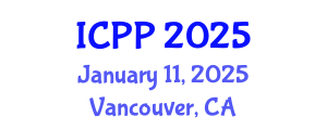 International Conference on Pharmacy and Pharmacology (ICPP) January 11, 2025 - Vancouver, Canada