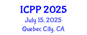 International Conference on Pharmacy and Pharmacology (ICPP) July 15, 2025 - Quebec City, Canada