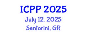 International Conference on Pharmacy and Pharmacology (ICPP) July 12, 2025 - Santorini, Greece