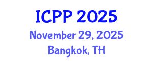 International Conference on Pharmacy and Pharmacology (ICPP) November 29, 2025 - Bangkok, Thailand