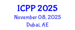 International Conference on Pharmacy and Pharmacology (ICPP) November 08, 2025 - Dubai, United Arab Emirates
