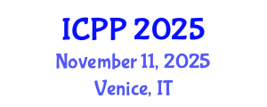 International Conference on Pharmacy and Pharmacology (ICPP) November 11, 2025 - Venice, Italy