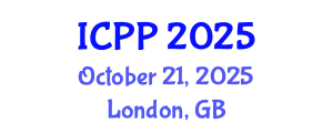 International Conference on Pharmacy and Pharmacology (ICPP) October 21, 2025 - London, United Kingdom