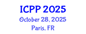 International Conference on Pharmacy and Pharmacology (ICPP) October 28, 2025 - Paris, France