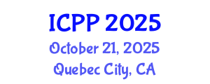 International Conference on Pharmacy and Pharmacology (ICPP) October 21, 2025 - Quebec City, Canada
