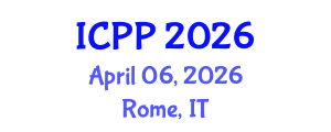 International Conference on Pharmacy and Pharmacology (ICPP) April 06, 2026 - Rome, Italy International Conference on Pharmacy and Pharmacology (ICPP) April 06, 2026 - Rome, Italy