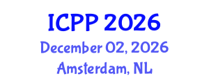 International Conference on Pharmacy and Pharmacology (ICPP) December 02, 2026 - Amsterdam, Netherlands International Conference on Pharmacy and Pharmacology (ICPP) December 02, 2026 - Amsterdam, Netherlands