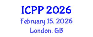 International Conference on Pharmacy and Pharmacology (ICPP) February 15, 2026 - London, United Kingdom