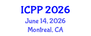 International Conference on Pharmacy and Pharmacology (ICPP) June 14, 2026 - Montreal, Canada