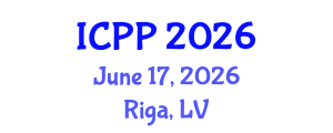 International Conference on Pharmacy and Pharmacology (ICPP) June 17, 2026 - Riga, Latvia