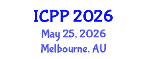 International Conference on Pharmacy and Pharmacology (ICPP) May 25, 2026 - Melbourne, Australia International Conference on Pharmacy and Pharmacology (ICPP) May 25, 2026 - Melbourne, Australia