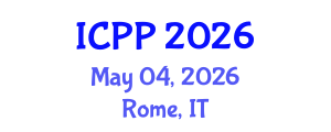 International Conference on Pharmacy and Pharmacology (ICPP) May 04, 2026 - Rome, Italy International Conference on Pharmacy and Pharmacology (ICPP) May 04, 2026 - Rome, Italy