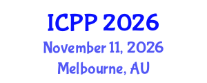International Conference on Pharmacy and Pharmacology (ICPP) November 11, 2026 - Melbourne, Australia