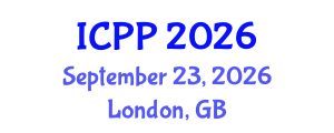 International Conference on Pharmacy and Pharmacology (ICPP) September 23, 2026 - London, United Kingdom