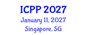 International Conference on Pharmacy and Pharmacology (ICPP) January 11, 2027 - Singapore, Singapore International Conference on Pharmacy and Pharmacology (ICPP) January 11, 2027 - Singapore, Singapore