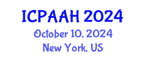 International Conference on Philosophy, Anthropology, Archaeology and History (ICPAAH) October 10, 2024 - New York, United States