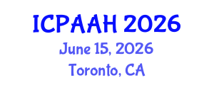 International Conference on Philosophy, Anthropology, Archaeology and History (ICPAAH) June 15, 2026 - Toronto, Canada