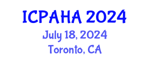 International Conference on Philosophy, Archaeology, History and Anthropology (ICPAHA) July 18, 2024 - Toronto, Canada