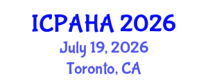 International Conference on Philosophy, Archaeology, History and Anthropology (ICPAHA) July 19, 2026 - Toronto, Canada