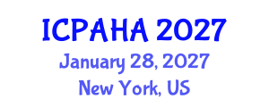 International Conference on Philosophy, Archaeology, History and Anthropology (ICPAHA) January 28, 2027 - New York, United States International Conference on Philosophy, Archaeology, History and Anthropology (ICPAHA) January 28, 2027 - New York, United States
