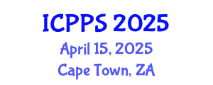 International Conference on Philosophy, Psychology and Spirituality (ICPPS) April 15, 2025 - Cape Town, South Africa