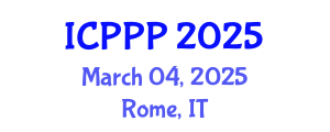 International Conference on Photobiology, Photochemistry and Photophysics (ICPPP) March 04, 2025 - Rome, Italy