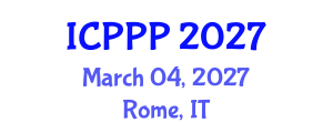 International Conference on Photobiology, Photochemistry and Photophysics (ICPPP) March 04, 2027 - Rome, Italy International Conference on Photobiology, Photochemistry and Photophysics (ICPPP) March 04, 2027 - Rome, Italy