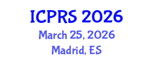 International Conference on Photogrammetry and Remote Sensing (ICPRS) March 25, 2026 - Madrid, Spain