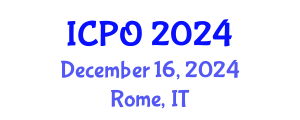 International Conference on Photonics and Optoelectronics (ICPO) December 16, 2024 - Rome, Italy