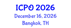 International Conference on Photonics and Optoelectronics (ICPO) December 16, 2026 - Bangkok, Thailand International Conference on Photonics and Optoelectronics (ICPO) December 16, 2026 - Bangkok, Thailand