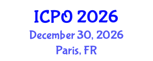 International Conference on Photonics and Optoelectronics (ICPO) December 30, 2026 - Paris, France International Conference on Photonics and Optoelectronics (ICPO) December 30, 2026 - Paris, France