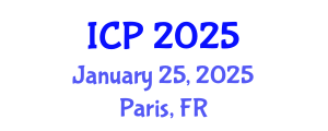 International Conference on Photonics (ICP) January 25, 2025 - Paris, France