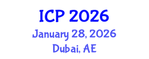 International Conference on Photonics (ICP) January 28, 2026 - Dubai, United Arab Emirates