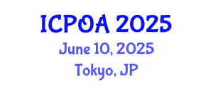 International Conference on Photonics, Optics and Applications (ICPOA) June 10, 2025 - Tokyo, Japan