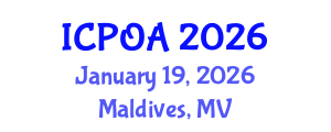 International Conference on Photonics, Optics and Applications (ICPOA) January 19, 2026 - Maldives, Maldives International Conference on Photonics, Optics and Applications (ICPOA) January 19, 2026 - Maldives, Maldives
