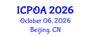 International Conference on Photonics, Optics and Applications (ICPOA) October 06, 2026 - Beijing, China