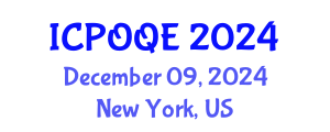 International Conference on Photonics, Optoelectronics and Quantum Electronics (ICPOQE) December 09, 2024 - New York, United States